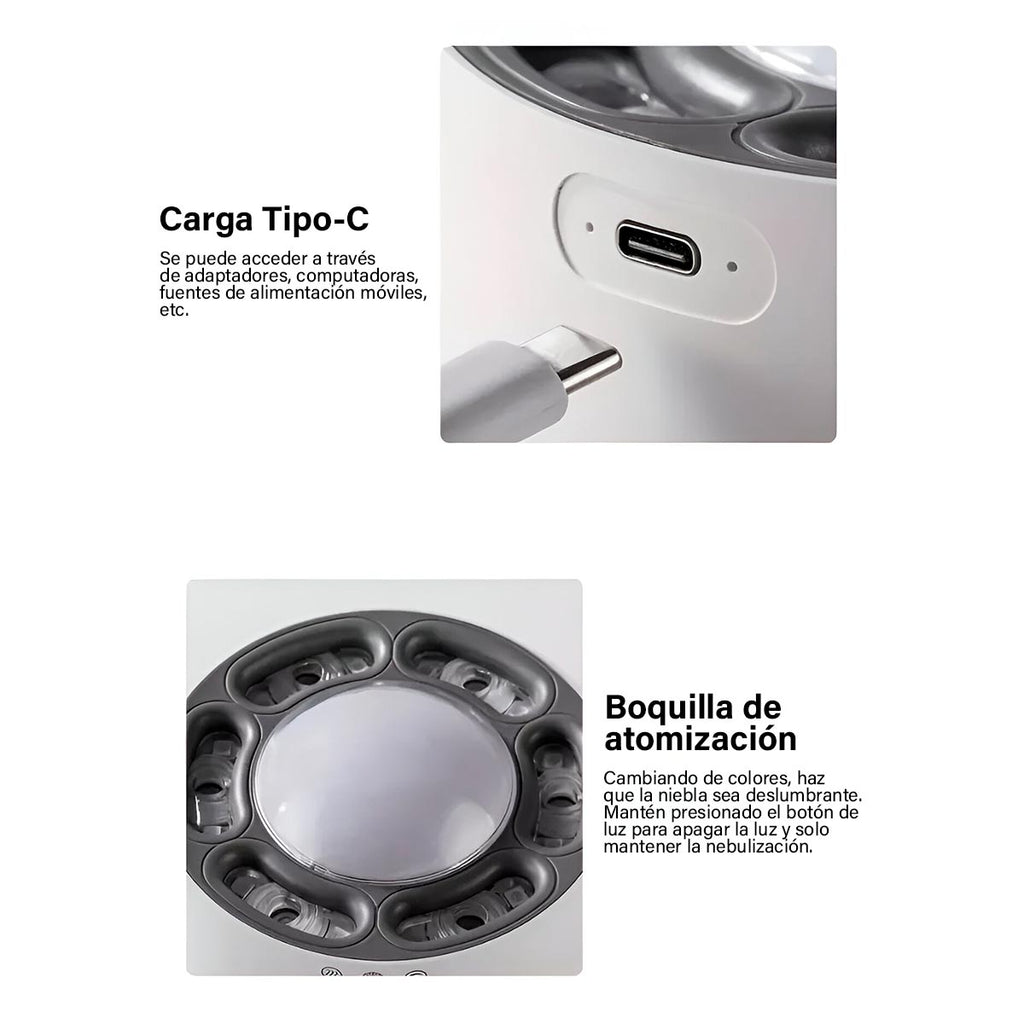 AromaBeat™ – Humidificador Musical con Luz LED