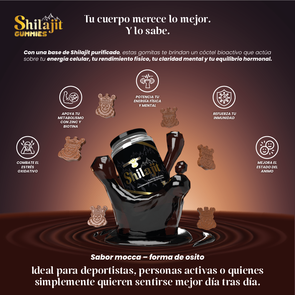 🖤 Shilajit Gomas – Energía y Vitalidad en Cada Mordida