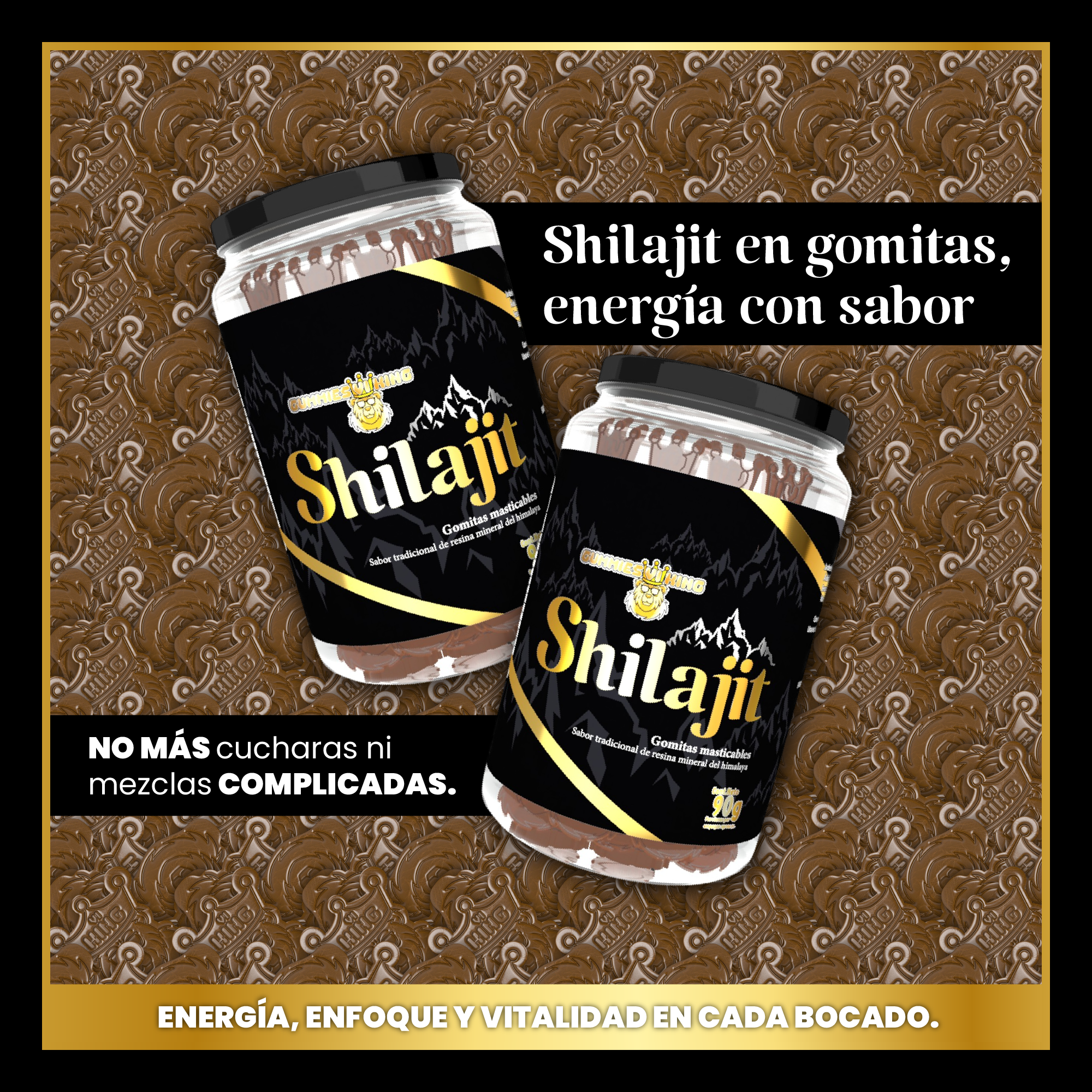 🖤 Shilajit Gomas – Energía y Vitalidad en Cada Mordida
